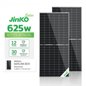 Jinko Tiger Neo N-Type Topcon 625W Bifacial Solar Panel