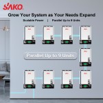 SAKO Sunpolo King 6.2kW 48V On Grid Off Grid MPPT Solar Inverter